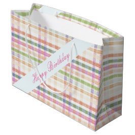 Sacola Para Presentes Grande Bolsa de Presente de Grande Xadrez