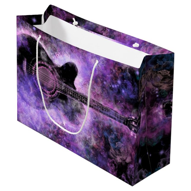 Sacola Para Presentes Grande Bolsa de Presente de Guitarra Clássica (Frente inclinada)