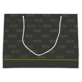 Sacola Para Presentes Grande Bolsa de Presente de Natal - Castanhas Rostadas