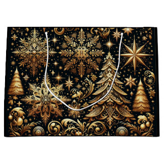 Sacola Para Presentes Grande Bolsa de Presente de Natal Elegante