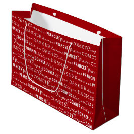 Sacola Para Presentes Grande Bolsa de Presente de Natal Vermelho Brilhante | Re