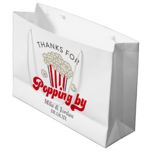 Sacola Para Presentes Grande Bolsa de Presente do Partido Popcorn
