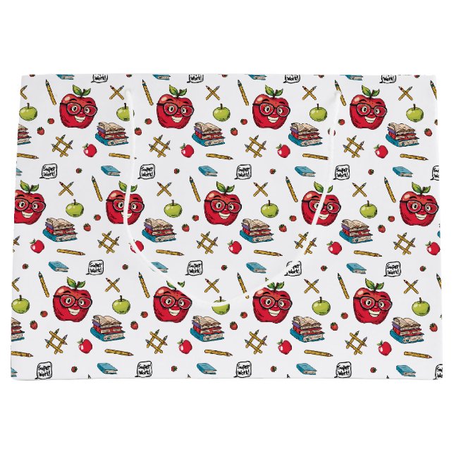 Sacola Para Presentes Grande Bolsa de Presente Escolar (Frente)