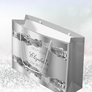 Sacola Para Presentes Grande Bolsa mensageifesta de aniversario elegante de nom
