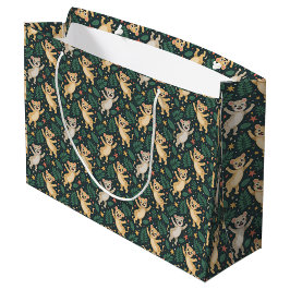 Sacola Para Presentes Grande Bolsa tote com um padrão divertido