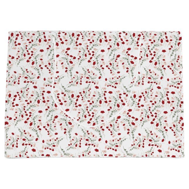 Sacola Para Presentes Grande Bolsas de compras de papel boreais (Frente)