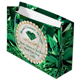 Sacola Para Presentes Grande Bolsas de Presente Verde Esmeralda para QUALQUER O