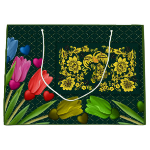Sacola Para Presentes Grande Bolsas de presentes de flores
