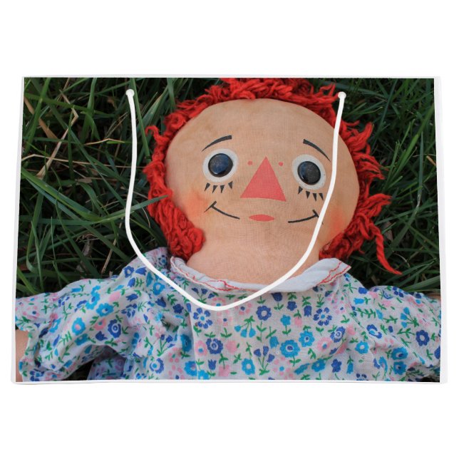 Sacola Para Presentes Grande Boneca Raggedy 1 de Ann (Frente)