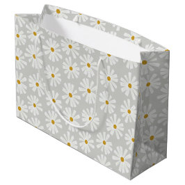 Sacola Para Presentes Grande Bonita Scandi Daisy Wraping Large Gift Bag