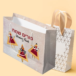 Sacola Para Presentes Grande Bonito Hamentash Mishloach Manot Hebraico Purim