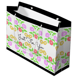 Sacola Para Presentes Grande Bonito Pequeno Flor