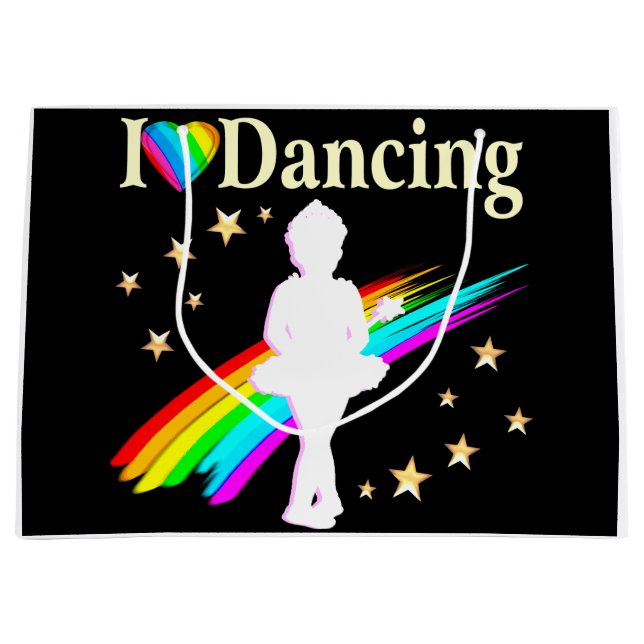 SACOLA PARA PRESENTES GRANDE BONITO PRIMA BALLERINA (Frente)