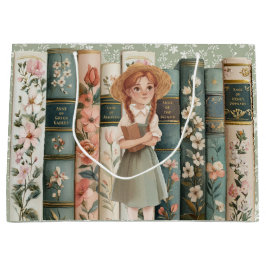 Sacola Para Presentes Grande Book Lover | Anne of Green Gables | Livros Florais