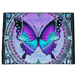 Sacola Para Presentes Grande Borboleta de sublimação com fundo