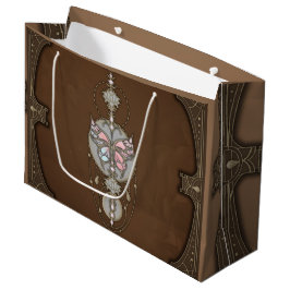 Sacola Para Presentes Grande Borboleta estilizada