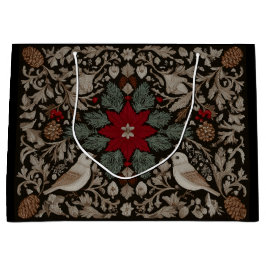 Sacola Para Presentes Grande Bordados Festivos