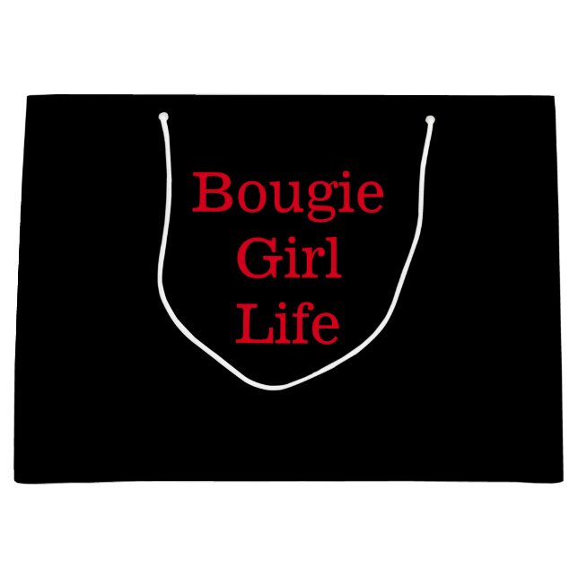 Sacola Para Presentes Grande Bougie Girl Gift Bag (Frente)