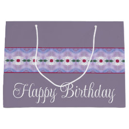 Sacola Para Presentes Grande Branco do Designer Acentuado