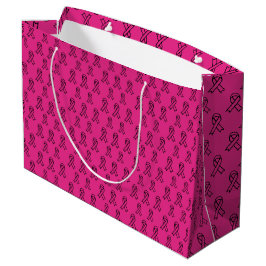 Sacola Para Presentes Grande Breast Cancer Awareness Gift Bag