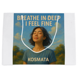 Sacola Para Presentes Grande Breath in Deep - Geschenktüte