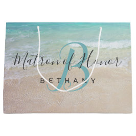 Sacola Para Presentes Grande Bridal Party Obrigado Título Monograma