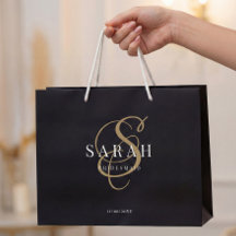 Bridesmaid Personalizada do Monograma Dourado Pret