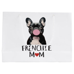 Sacola Para Presentes Grande Buldogue francês bonito