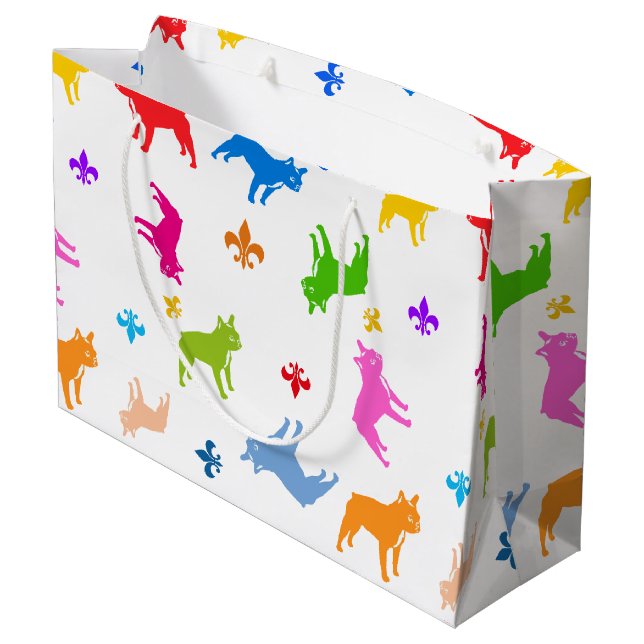 Sacola Para Presentes Grande Bulls Franceses (Verso inclinado)