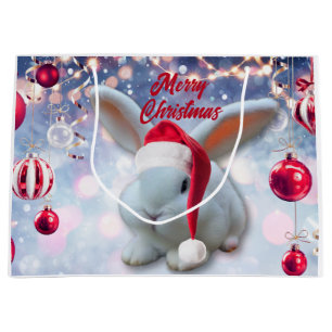 Sacola Para Presentes Grande Bunny Natal