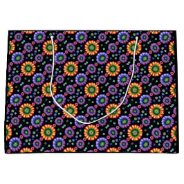 Sacola Para Presentes Grande Burst Psicodélico