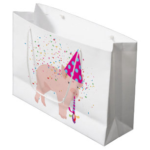 Sacola Para Presentes Grande Caça-porcos - Animais com festa