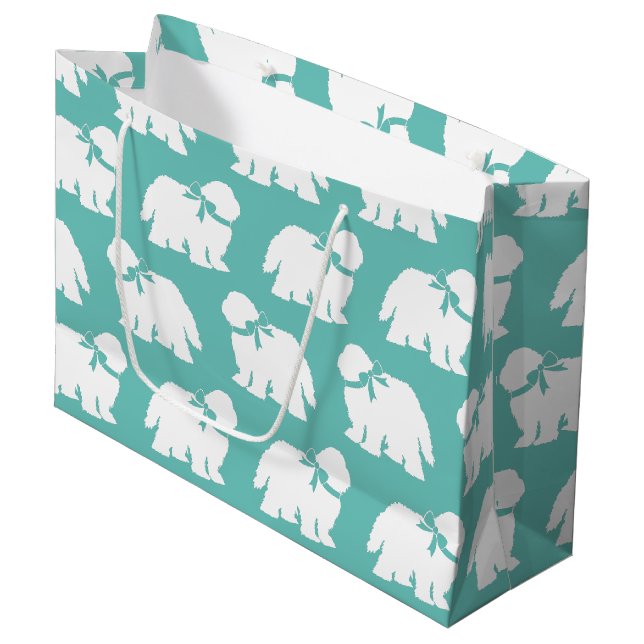 Sacola Para Presentes Grande Cachorro de Ovelha Cachorro de Ovelha (Frente inclinada)