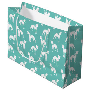 Sacola Para Presentes Grande Cachorro de Whippet