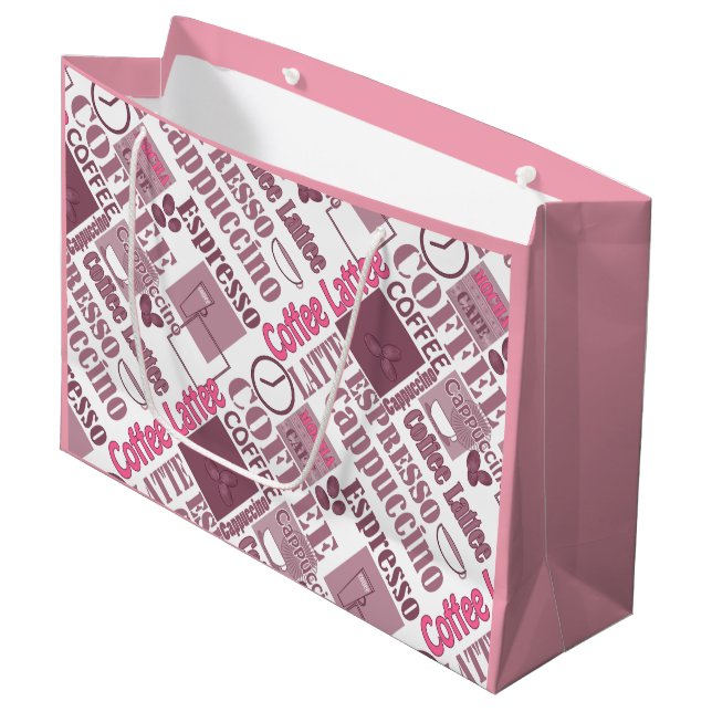 Sacola Para Presentes Grande Café (Frente inclinada)