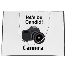 Sacola Para Presentes Grande Camera Candid Photographer