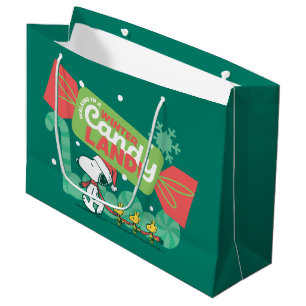 Sacola Para Presentes Grande Caminhando Em Uma Terra De Bolinhos De Inverno!