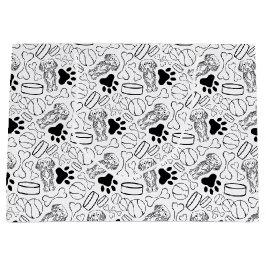 Sacola Para Presentes Grande Cão de Enchimento de Salsicha de Cabelo Longo