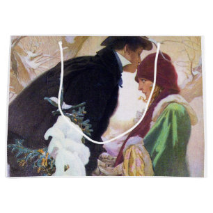 Sacola Para Presentes Grande Capa da Hearst's International, Alphonse Mucha