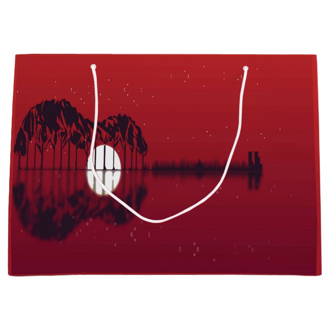 Sacola Para Presentes Grande Capa de Violão (Frente)