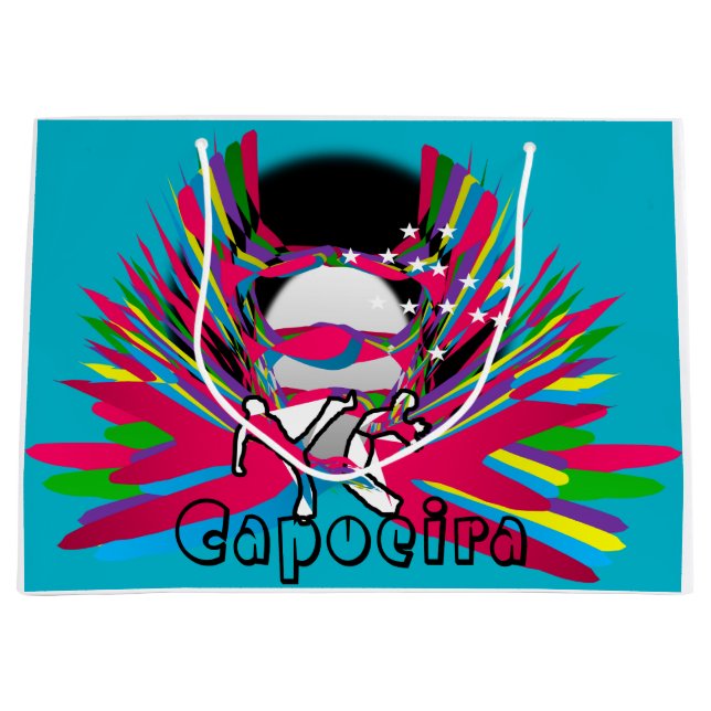 Sacola Para Presentes Grande capoeira (Frente)