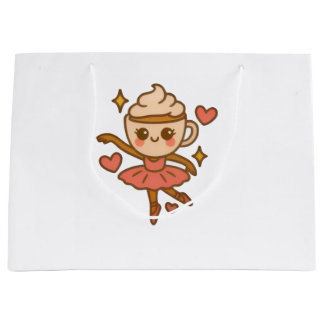 Sacola Para Presentes Grande Cappuccina Ballerina Italian Ausweis