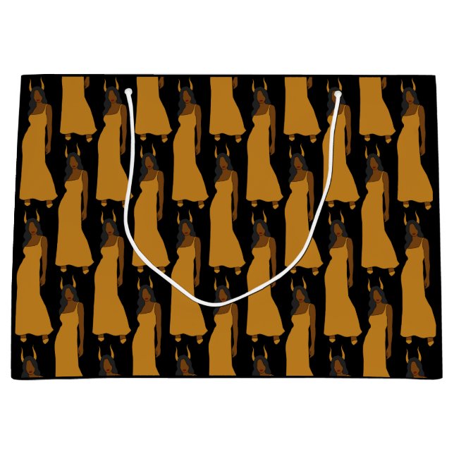 Sacola Para Presentes Grande Capricórnio Astrologia Zodiaca (Frente)