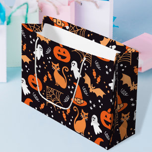 Sacola Para Presentes Grande Caracteres ilustrados e pretos, ilustrados, de hal