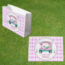 Carrinho de Golfe Elegante para Mulheres Feliz Ani