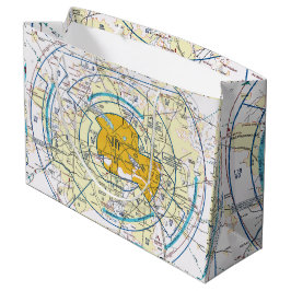 Sacola Para Presentes Grande Carta de Aviação
