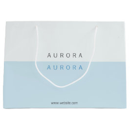 Sacola Para Presentes Grande Cartão de Visita Empresarial Azul Tom sobre Tom Mi