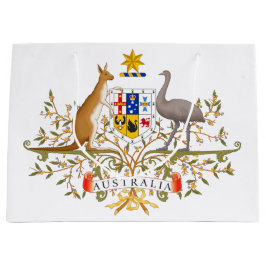 Sacola Para Presentes Grande Casaco de Armas da Austrália