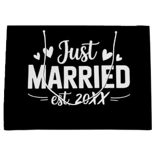 Sacola Para Presentes Grande Casados Personalizados Est Festa de Casamento Espo