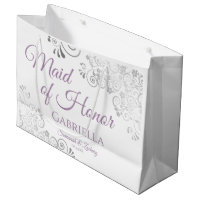 Casamento Branco de Lavanda e rendas prateadas